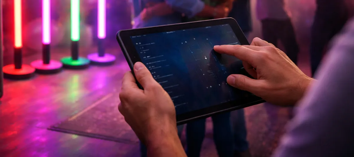 tablet na oslavě